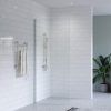 SS0817 CHROME WALK IN SS0817 - Chrome Walk In Shower Screen with Wall Channel - 950mm