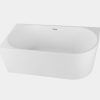 WINSOR 1500 L MW (2) Winsor 1500mm Left Corner Gloss White Freestanding Bath (Central Waste Location)
