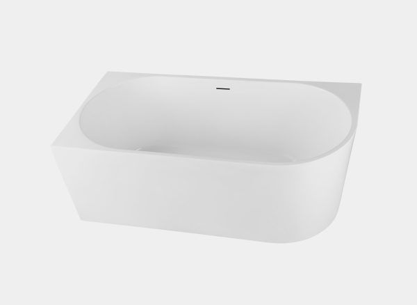 Winsor 1500mm Left Corner Gloss White Freestanding Bath (Central Waste Location)