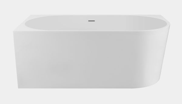 Winsor 1500mm Left Corner Gloss White Freestanding Bath (Central Waste Location)