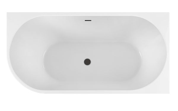 Winsor 1500mm Right Corner Gloss White Freestanding Bath (Central Waste Location)