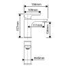 afewfaw TS131BN Brushed Nickel Basin Mixer