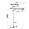 asdfsadf TS152BN Brushed Nickel Tall Basin Mixer