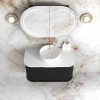 ot 900 4 h bk OTBH-900 Black Wall Hung Curve Vanity - 900x460mm