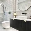 ot ma 1200 4 OTMA-1200 Black Wall Hung Vanity - 1200x460mm