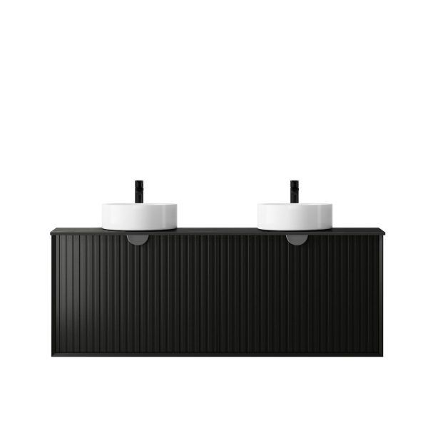 OTMA-1500 Black Wall Hung Vanity - 1500x460mm