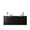 ot ma 1500 4 OTMA-1500 Black Wall Hung Vanity - 1500x460mm