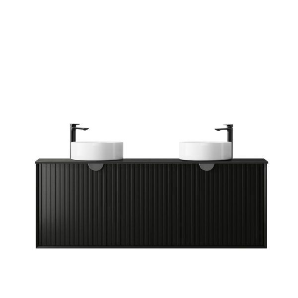 OTMA-1500 Black Wall Hung Vanity - 1500x460mm