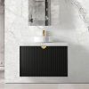 ot ma 900 1 OTMA-900 Black Wall Hung Vanity - 900x460mm