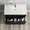 ot ma 900 2 OTMA-900 Black Wall Hung Vanity - 900x460mm