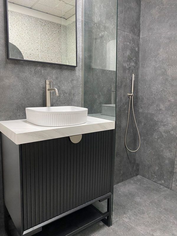 OTMA-900 Black Wall Hung Vanity - 900x460mm
