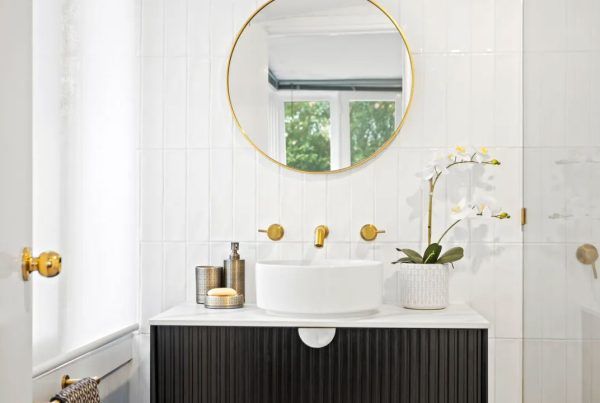 OTMA-900 Black Wall Hung Vanity - 900x460mm
