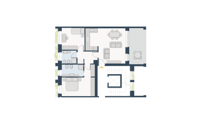 Planimetria appartamento trilocale milano via palmanova
