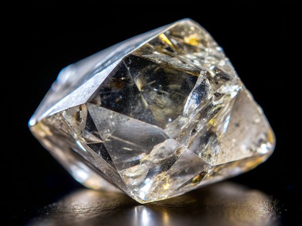 Close up of natural rough diamond Ho Chi Minh - Vietnam