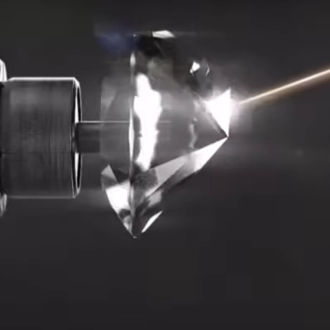 Lab Diamond being cut