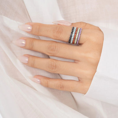 The perfect gemstone eternity rings