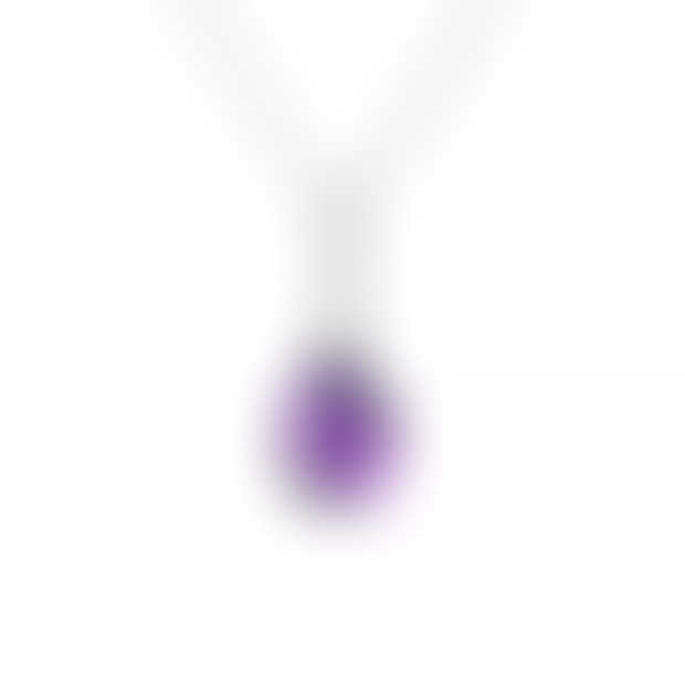 Sterling Silver Amethyst Pear Pendant