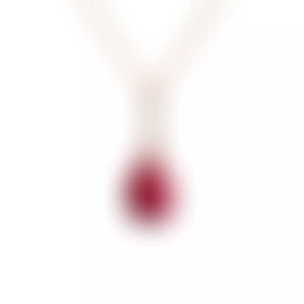 Ruby Pear Pendant