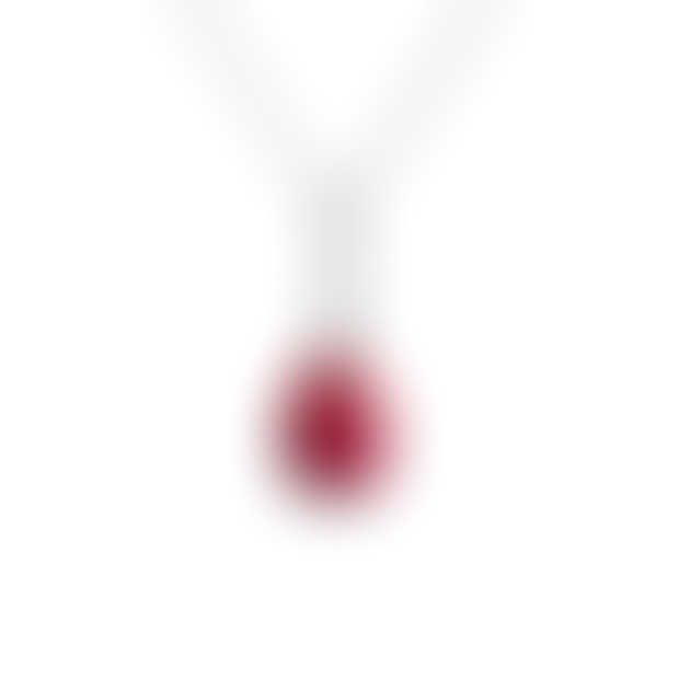 Ruby 6x8mm 1.53ct  Silver Pendant