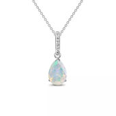 Opal Silver Pendant