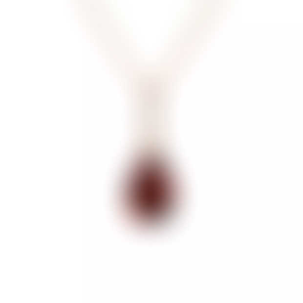 Mozambique Garnet Pear Pendant