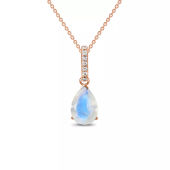 Moonstone pear shaped pendant
