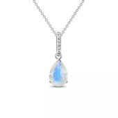 Moonstone SIlver Pendant  - June Birthstone
