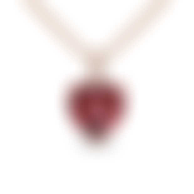 Mozambique Garnet Heart Pendant