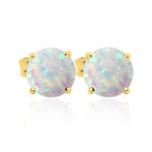 6mm classic opal stud earring