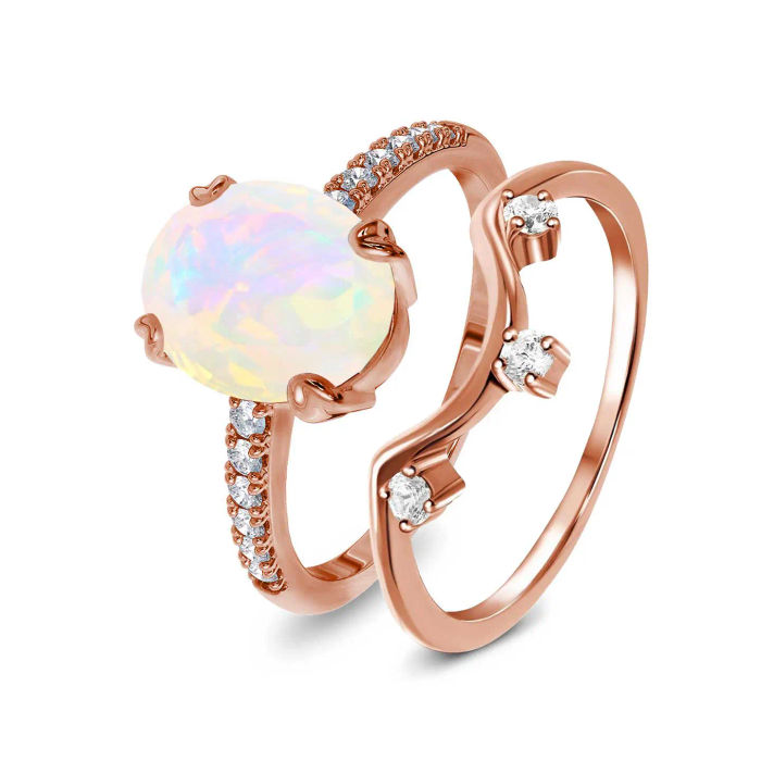 Opal & Archway to Heaven Rings