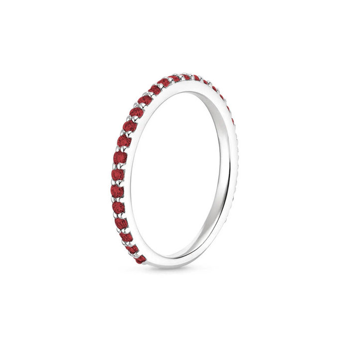 1.8mm Garnet Eternity Ring by Aurora Saigon