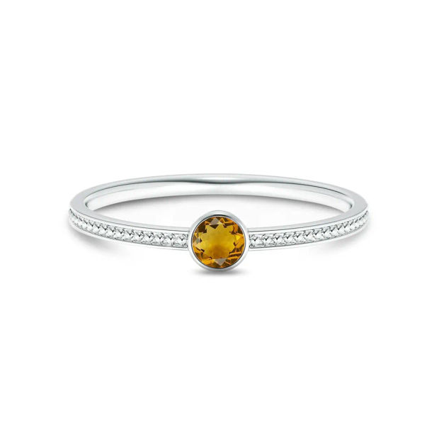 4mm Citrine Classico Ring