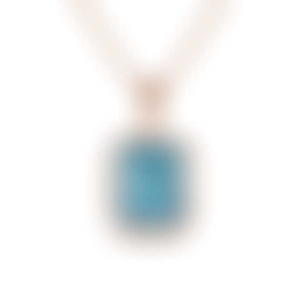 Blue Topaz Deco Pendant