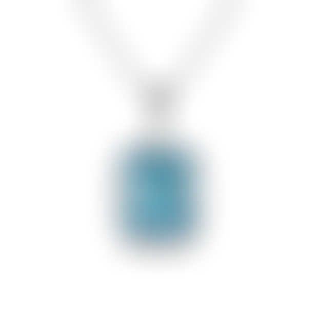 Blue Topaz Deco Pendant