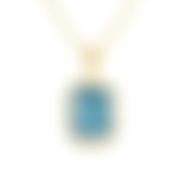 Blue Topaz Deco Pendant