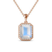 Moonstone Deco Pendant