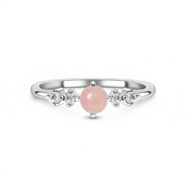 Rose Quartz Pluto Ring