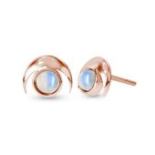 Apollo Moon Shaped Moonstone Earrings