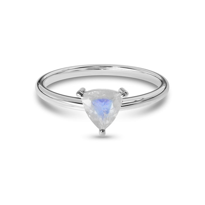 Troy Moonstone Trilliant Ring