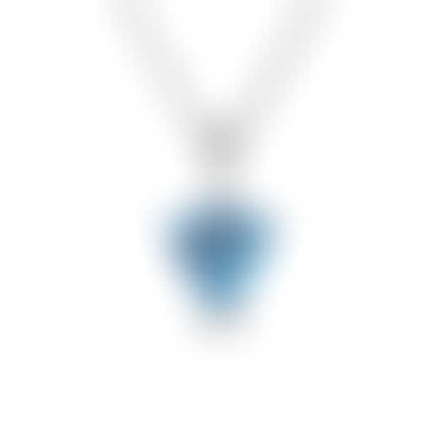 Troy Blue Topaz Trillion Pendant