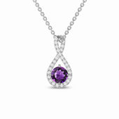Infinity Amethyst Pendant