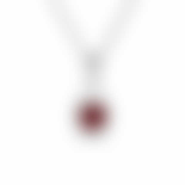 Infinity Garnet Pendant