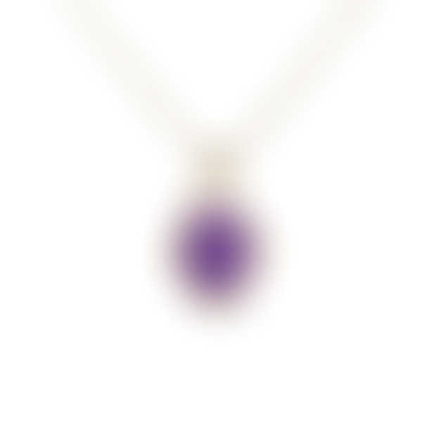 Tulip Amethyst Oval Pendant