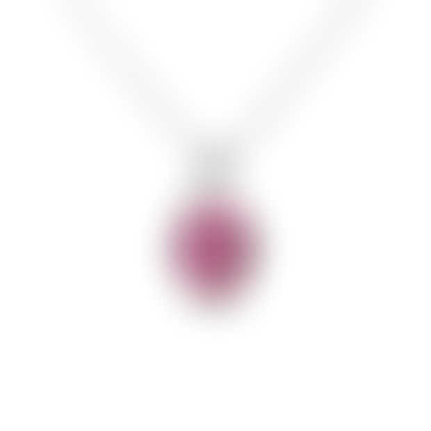 Tulip Oval Pink Topaz Pendant