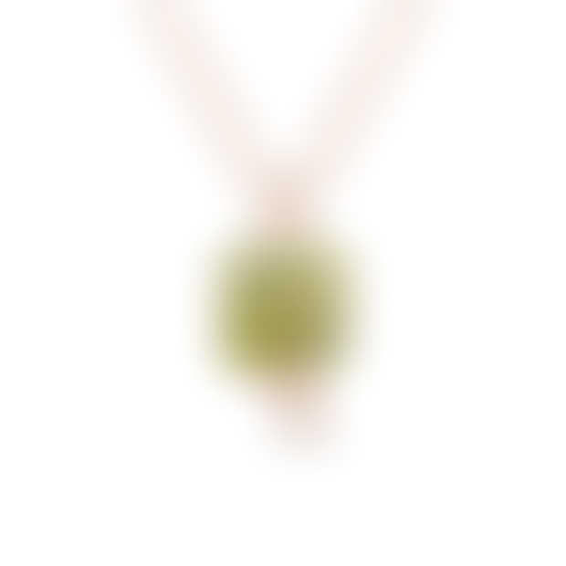 Lucky Clover Leaf Peridot Pendant