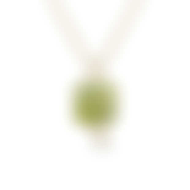 Lucky Clover Leaf Peridot Pendant