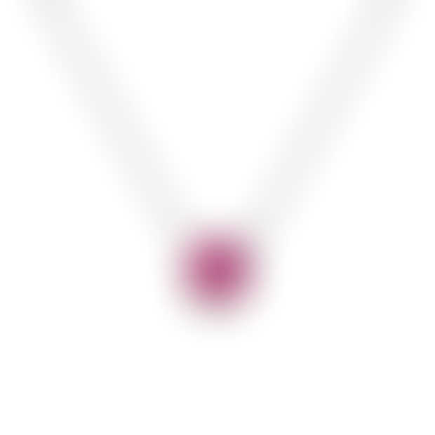 Mia 6mm Pink Topaz Sterling Silver Pendant