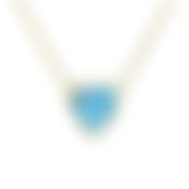 Eva Blue Topaz Heart Pendant