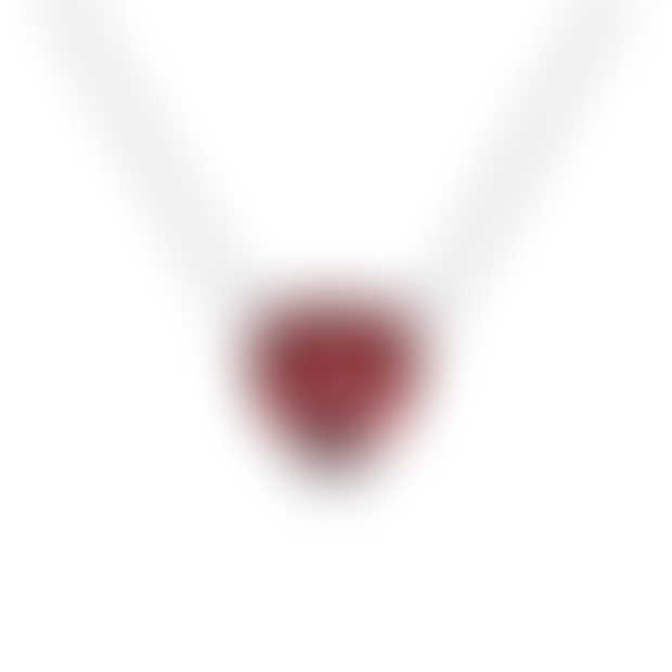 Eva Garnet Heart Pendant