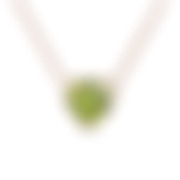 Eva Peridot Heart Pendant